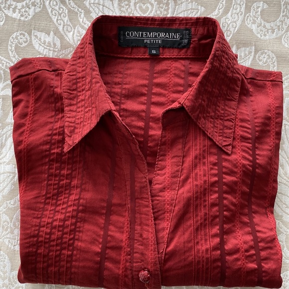 Petite Red Shirt by Contemporaine - Picture 8 of 8